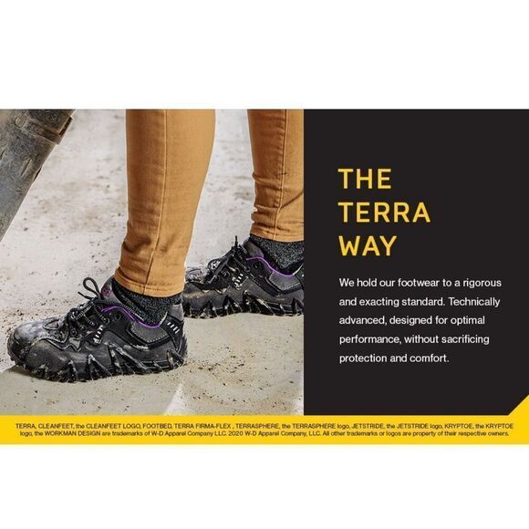 Terra Women's Spider Composite Safety Toe Puncture Resistant Industrial Boot Siz - Picture 10 of 12